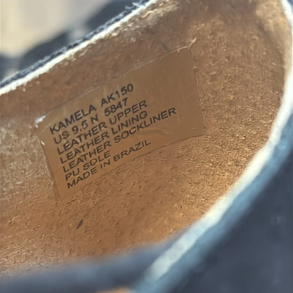 Abeo Women's Bio Kamela AK150 Black Suede Leather Comfort Wedge Heels Size 9.5 N - Picture 10 of 10